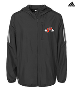 Palomar College Football P With Barbell Black Stroke - Mens Adidas Full Zip Jacket