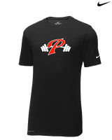 Palomar College Football P With Barbell Black Stroke - Mens Nike Cotton Poly Tee