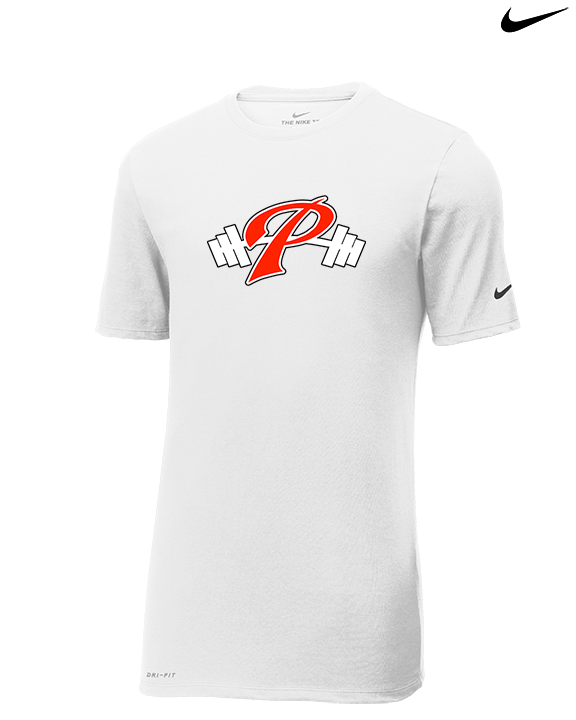 Palomar College Football P With Barbell Black Stroke - Mens Nike Cotton Poly Tee