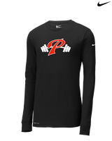 Palomar College Football P With Barbell Black Stroke - Mens Nike Longsleeve