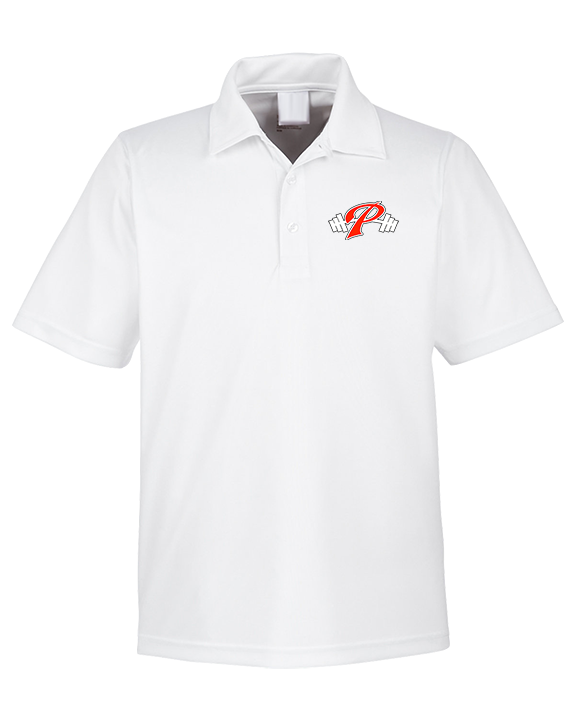Palomar College Football P With Barbell Black Stroke - Mens Polo
