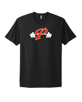 Palomar College Football P With Barbell Black Stroke - Mens Select Cotton T-Shirt