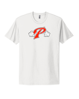 Palomar College Football P With Barbell Black Stroke - Mens Select Cotton T-Shirt