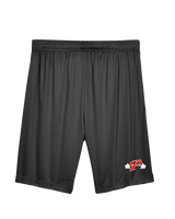 Palomar College Football P With Barbell Black Stroke - Mens Training Shorts with Pockets