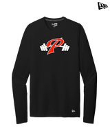 Palomar College Football P With Barbell Black Stroke - New Era Performance Long Sleeve