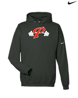 Palomar College Football P With Barbell Black Stroke - Nike Club Fleece Hoodie