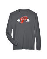 Palomar College Football P With Barbell Black Stroke - Performance Longsleeve