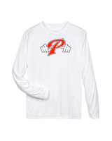 Palomar College Football P With Barbell Black Stroke - Performance Longsleeve