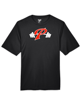 Palomar College Football P With Barbell Black Stroke - Performance Shirt