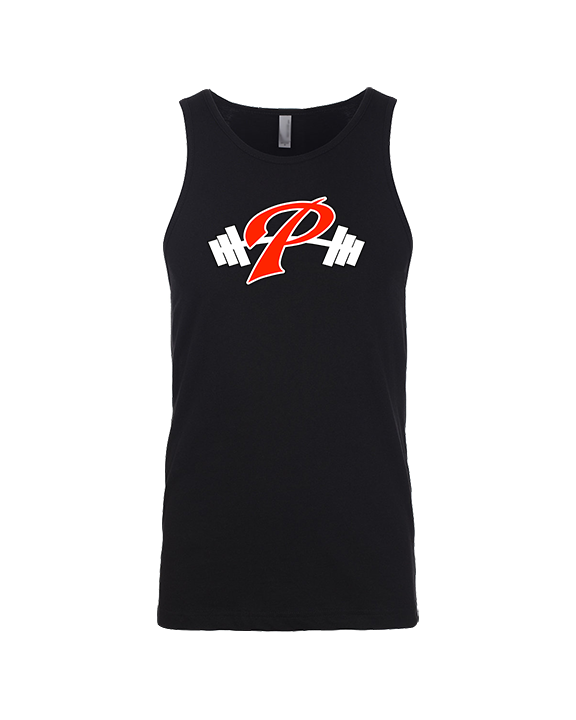 Palomar College Football P With Barbell Black Stroke - Tank Top