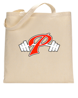 Palomar College Football P With Barbell Black Stroke - Tote