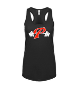 Palomar College Football P With Barbell Black Stroke - Womens Tank Top