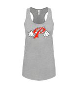 Palomar College Football P With Barbell Black Stroke - Womens Tank Top