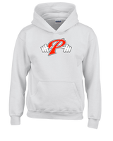 Palomar College Football P With Barbell Black Stroke - Youth Hoodie