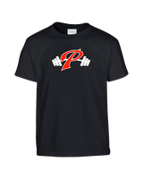 Palomar College Football P With Barbell Black Stroke - Youth Shirt