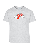 Palomar College Football P With Barbell Black Stroke - Youth Shirt
