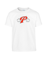 Palomar College Football P With Barbell Black Stroke - Youth Shirt