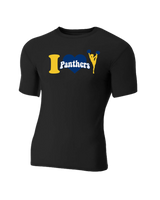 Downers Grove Panthers Heart - Compression T-Shirt