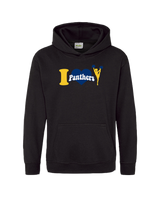 Downers Grove Panthers Heart - Cotton Hoodie