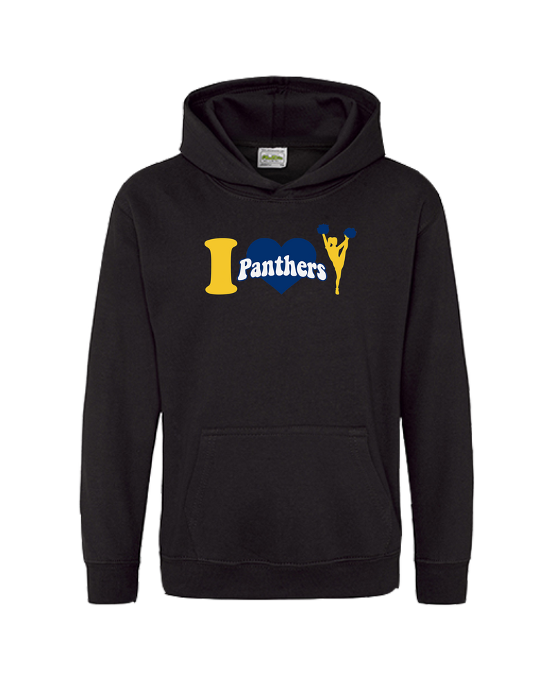 Downers Grove Panthers Heart - Cotton Hoodie
