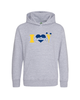 Downers Grove Panthers Heart - Cotton Hoodie