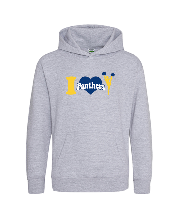 Downers Grove Panthers Heart - Cotton Hoodie