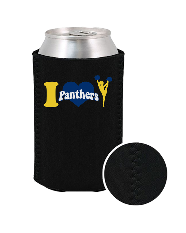 Downers Grove Panthers Heart - Koozie