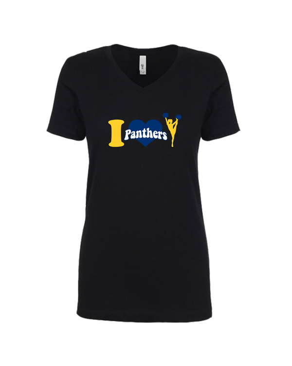 Downers Grove Panthers Heart - Women’s V-Neck