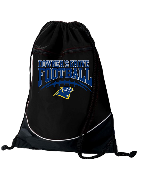 Downers Grove Panthers Football- Two Tone Drawstring Bag