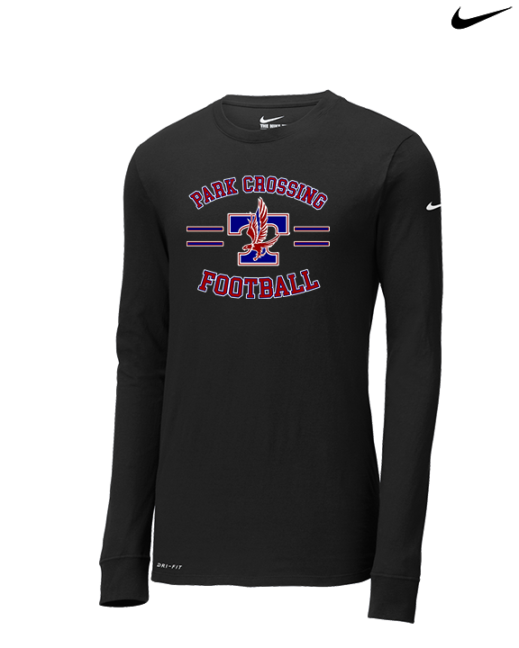 Park Crossing HS Football Curve - Mens Nike Longsleeve
