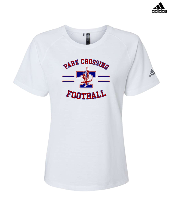 Park Crossing HS Football Curve - Womens Adidas Performance Shirt