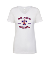 Park Crossing HS Football Curve - Womens V-Neck