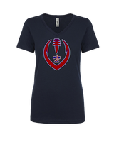 Park Crossing HS Football Full Football - Womens Vneck