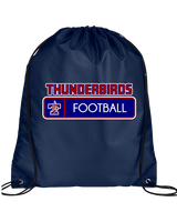 Park Crossing HS Football Pennant - Drawstring Bag