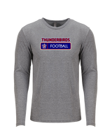 Park Crossing HS Football Pennant - Tri-Blend Long Sleeve