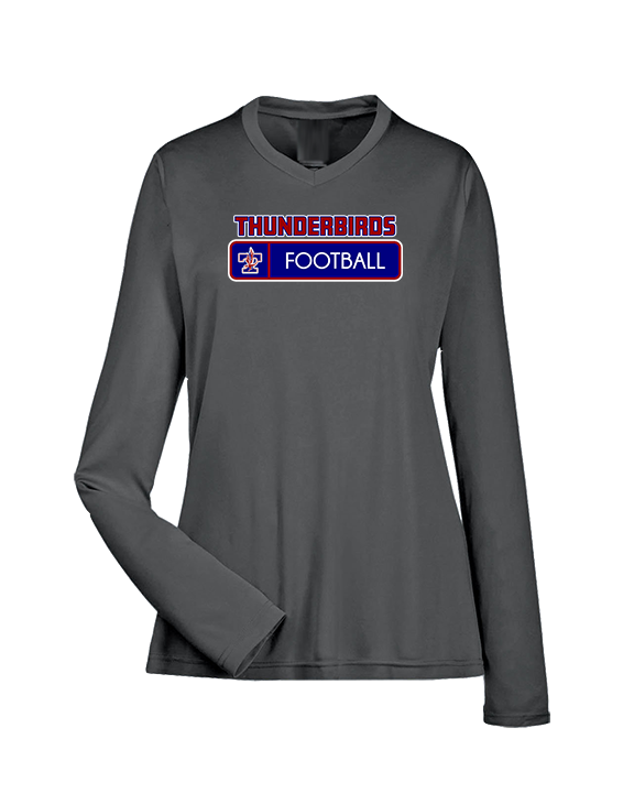 Park Crossing HS Football Pennant - Womens Performance Longsleeve