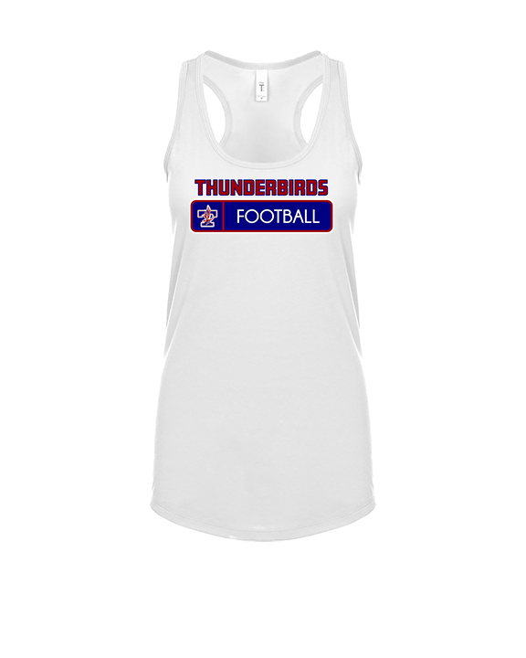 Park Crossing HS Football Pennant - Womens Tank Top