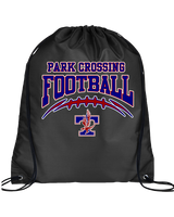Park Crossing HS Football School Football - Drawstring Bag