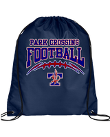 Park Crossing HS Football School Football - Drawstring Bag