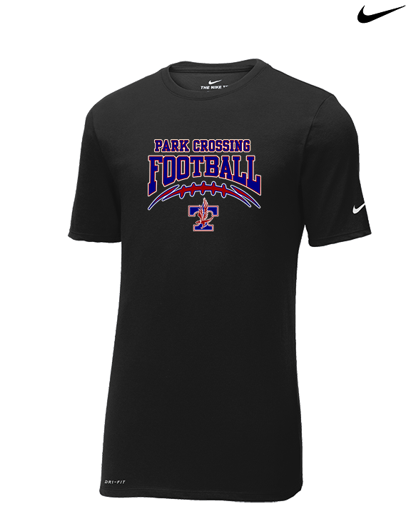 Park Crossing HS Football School Football - Mens Nike Cotton Poly Tee