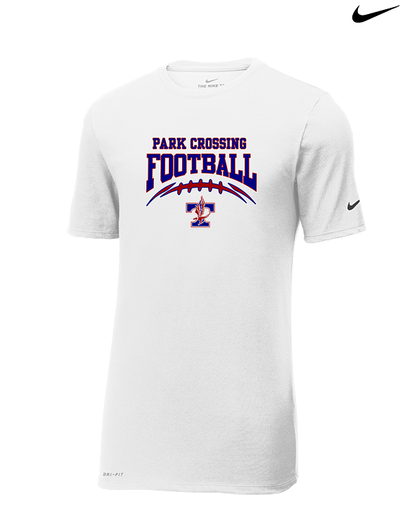 Park Crossing HS Football School Football - Mens Nike Cotton Poly Tee