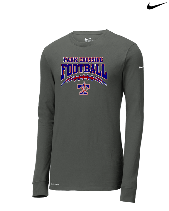 Park Crossing HS Football School Football - Mens Nike Longsleeve