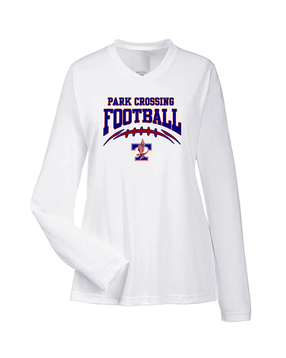 Park Crossing HS Football School Football - Womens Performance Longsleeve