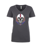 Park Crossing HS Football Skull Crusher - Womens Vneck