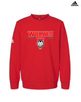 Pearl City HS Baseball Border - Mens Adidas Crewneck