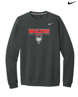 Pearl City HS Baseball Border - Mens Nike Crewneck