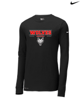 Pearl City HS Baseball Border - Mens Nike Longsleeve