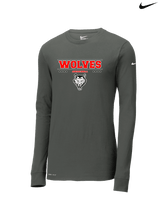 Pearl City HS Baseball Border - Mens Nike Longsleeve
