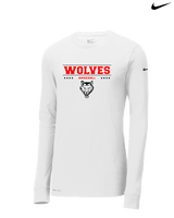 Pearl City HS Baseball Border - Mens Nike Longsleeve