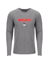 Pearl City HS Baseball Border - Tri-Blend Long Sleeve